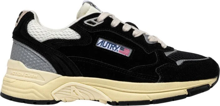 Hyperway Lowsuede Mesh Black Silv Sneakers