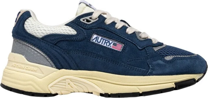 Hyperway Lowsuede Mesh Enblue Silv Sneakers