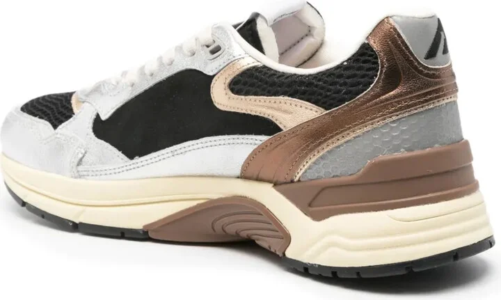 Hyperway metallic leather mesh sneakers - Image 3