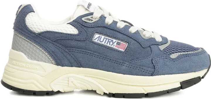Hyperway suede mesh sneakers