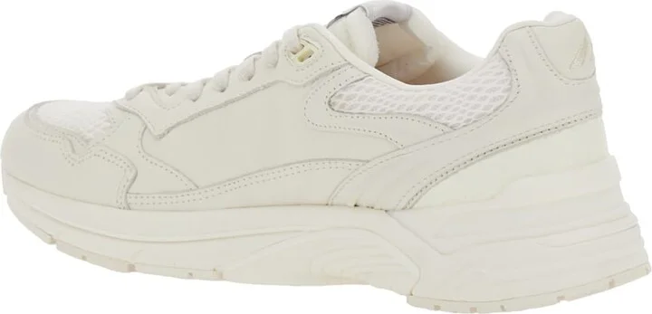 'hyperway' White Low Top Sneakers With Logo Patch On Tongue And Side In Tech Fabric Man - Image 3