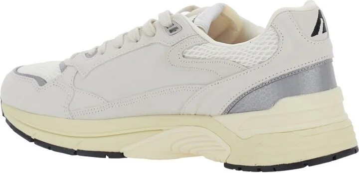 'hyperway' White Low Top Sneakers With Logo Patch On Tongue And Side In Tech Fabric Man - Image 3