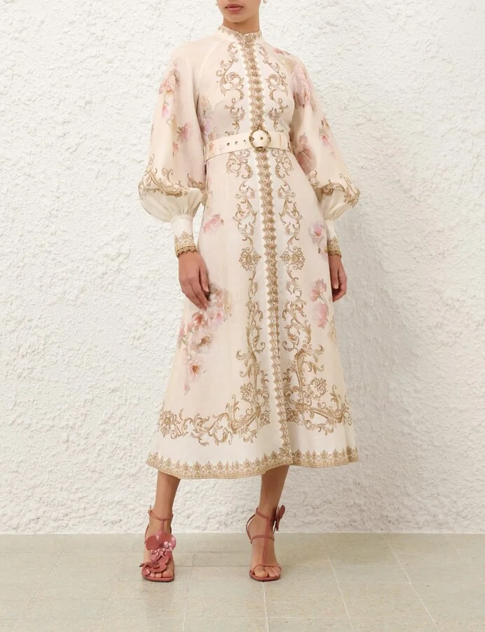 Hypnotic Buttoned Midi Dress - Image 2