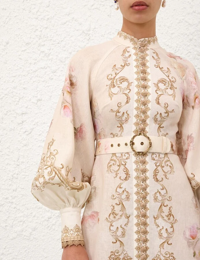 Hypnotic Buttoned Midi Dress - Image 5