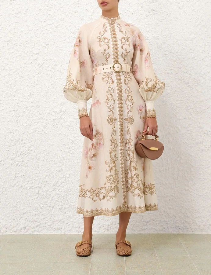 Hypnotic Buttoned Midi Dress - Image 7