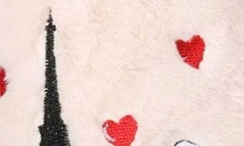 I Love Paris Faux Fur Memory Foam Slipper - Image 4