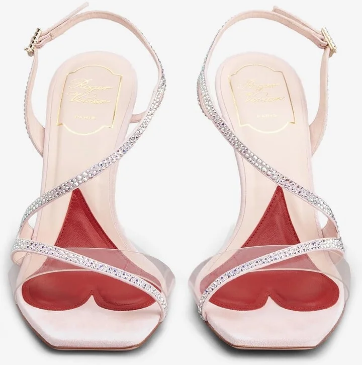 I Love Vivier 100 Crystal Embellished Sandals - Image 2