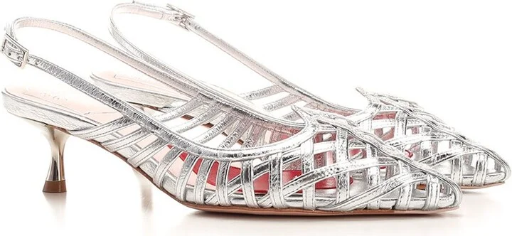 'i Love Vivier' Silver Pump - Image 2