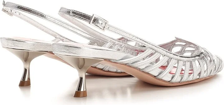 'i Love Vivier' Silver Pump - Image 3