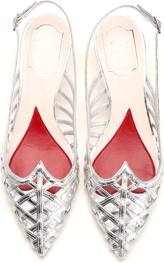 'i Love Vivier' Silver Pump - Image 5