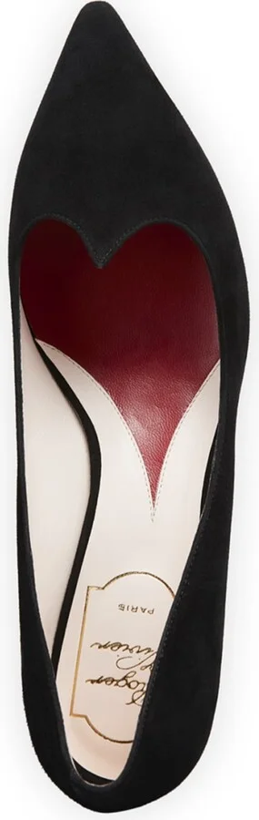 I Love Vivier Suede Kitten-Heel Pumps - Image 2