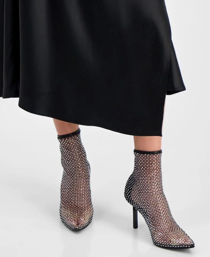 I.n.c. International Concepts Women's Edrice Mesh Booties, Created for Macy's - Image 6