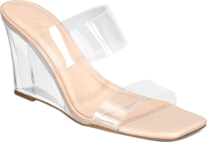 I.n.c. International Concepts Women's Eleste Vinyl Wedges, Created for Macy's