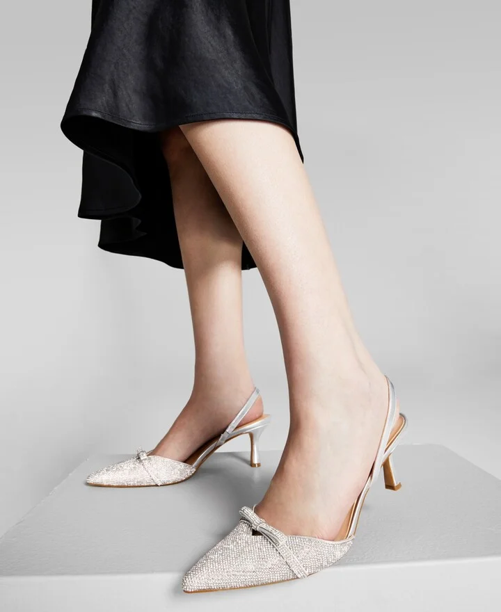 I.n.c. International Concepts Women's Gelsey Slingback Kitten-Heel Pumps, Created for Macy's - Image 6