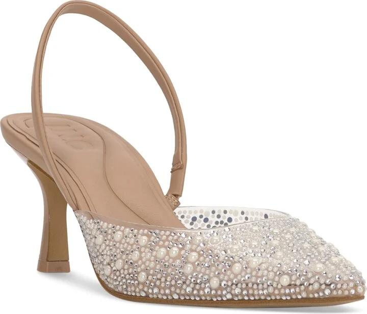 I.n.c. International Concepts Women's Geosepa Halter Pumps, Created for Macy's - Pearl/Bling