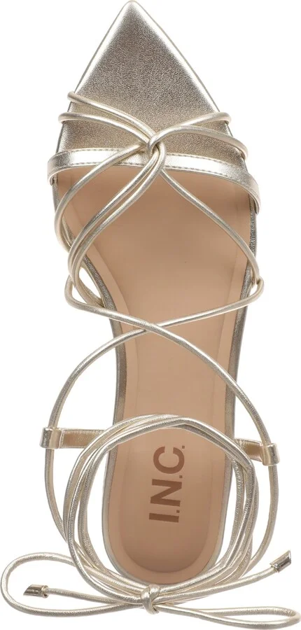 I.n.c. International Concepts Women's Kharmaa Lace-up Flat Sandals, Exclusively at Macy's - Image 9