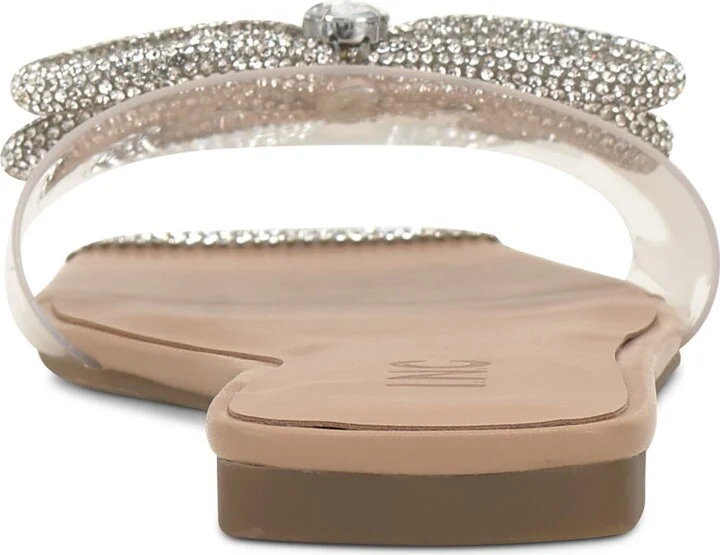 I.n.c. International Concepts Women's Plora Embellished Slide Sandals, Created for Macy's - Nude/Clear - Image 4