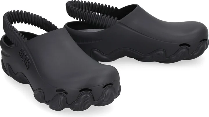 Ibex Logo Detail Rubber Mules - Image 3