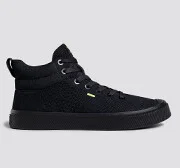 IBI High All Black Knit Sneaker Men - Image 9