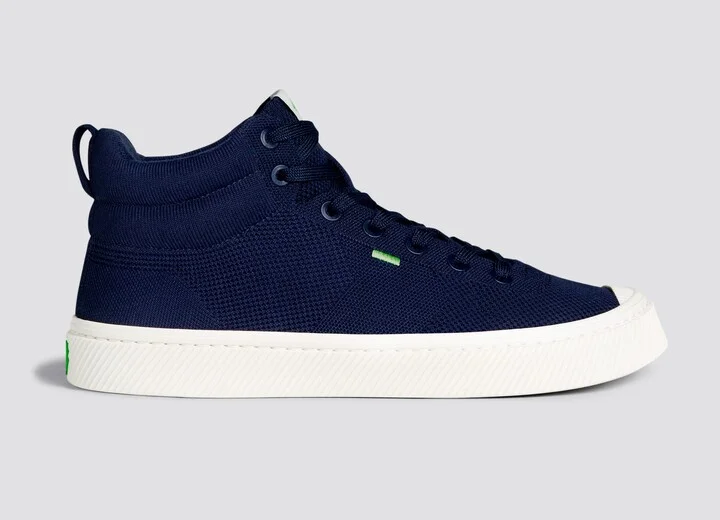 IBI High Navy Knit Sneaker Men - Image 3