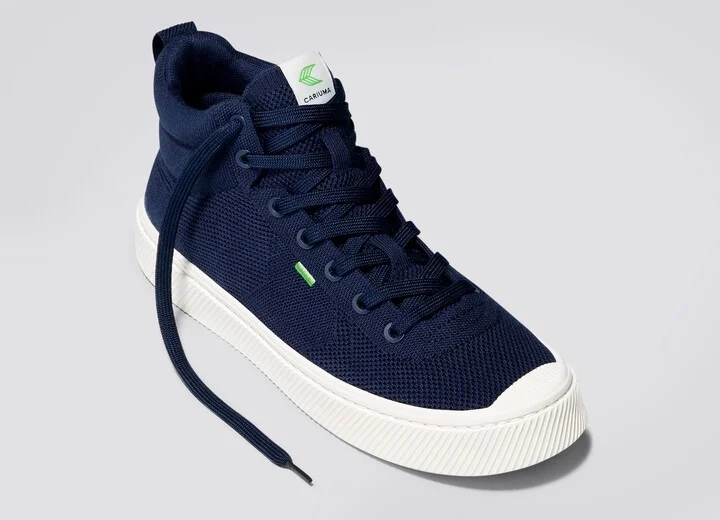 IBI High Navy Knit Sneaker Men - Image 4