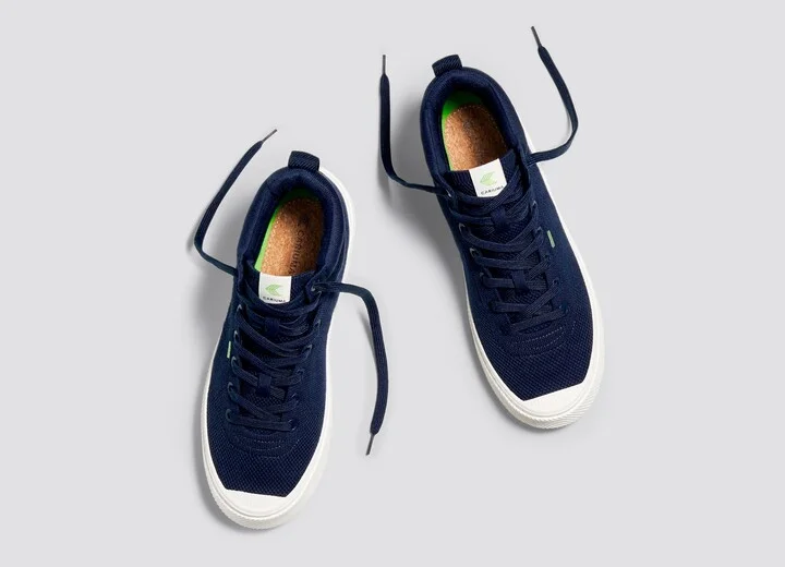 IBI High Navy Knit Sneaker Men - Image 7