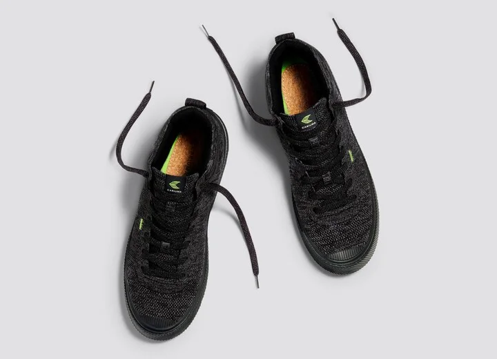 IBI High Stone Black Knit Sneaker Men - Image 7
