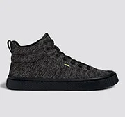 IBI High Stone Black Knit Sneaker Men - Image 9