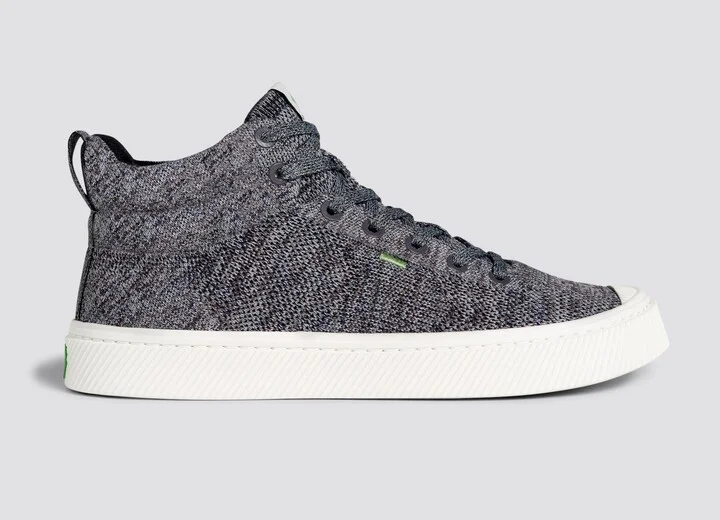 IBI High Stone Grey Knit Sneaker Men - Image 3