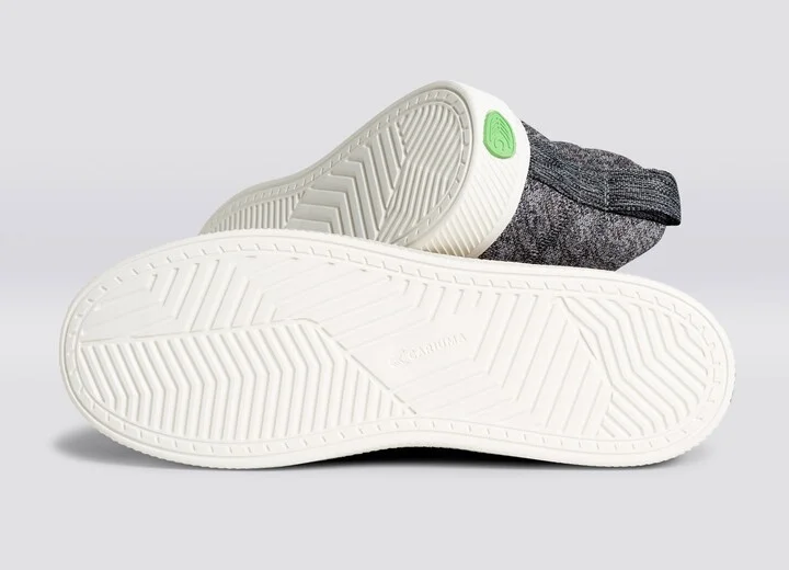 IBI High Stone Grey Knit Sneaker Men - Image 5