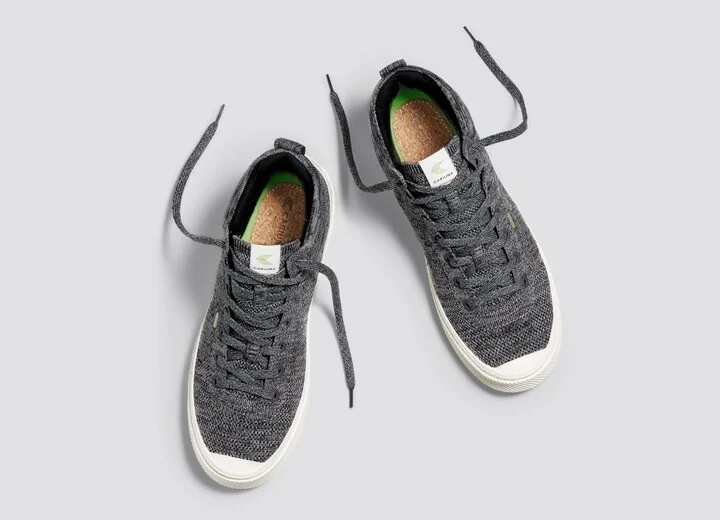 IBI High Stone Grey Knit Sneaker Men - Image 7
