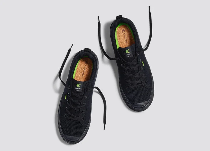 IBI Low All Black Knit Sneaker Men - Image 8