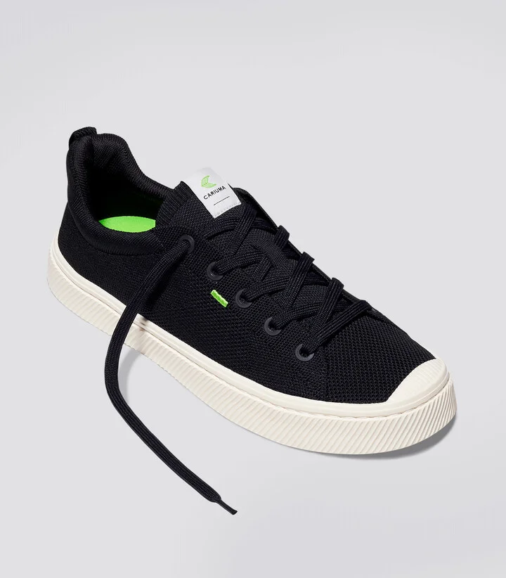 IBI Low Black Knit Sneaker Men - Image 2