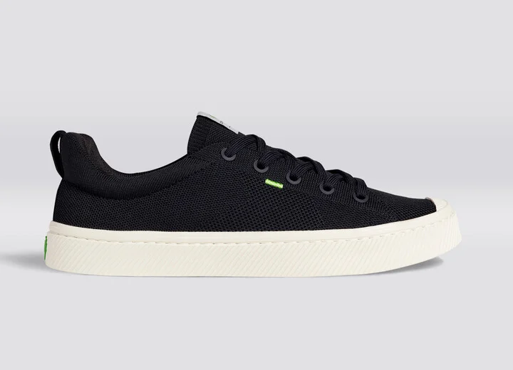 IBI Low Black Knit Sneaker Men - Image 3