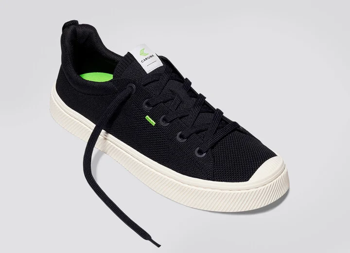 IBI Low Black Knit Sneaker Men - Image 4