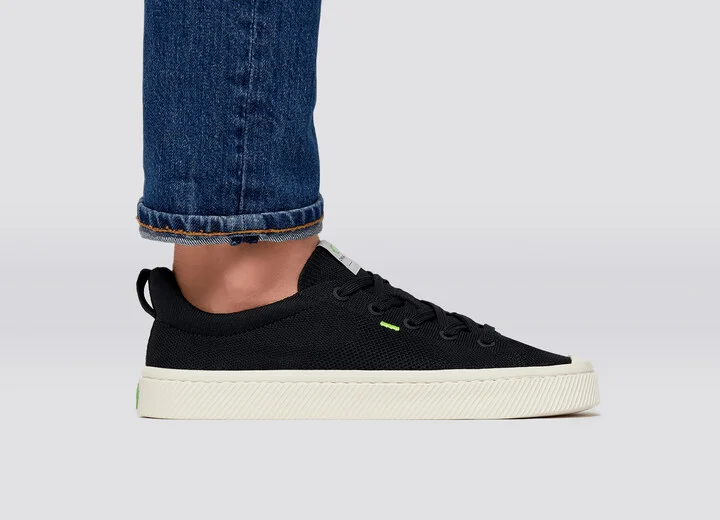 IBI Low Black Knit Sneaker Men - Image 9