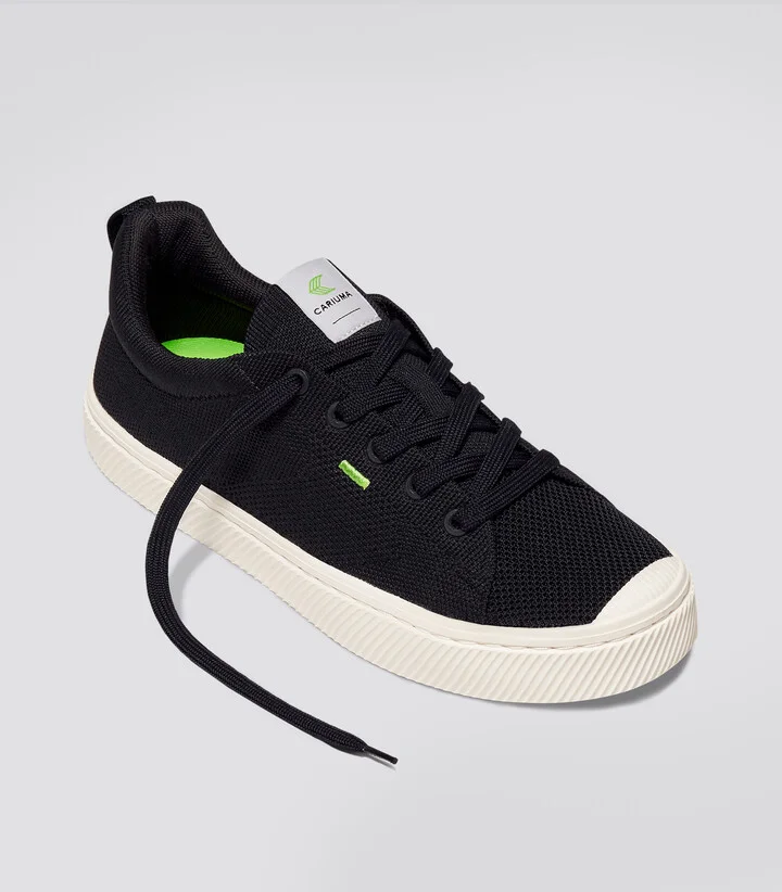 IBI Low Black Knit Sneaker Women - Image 2
