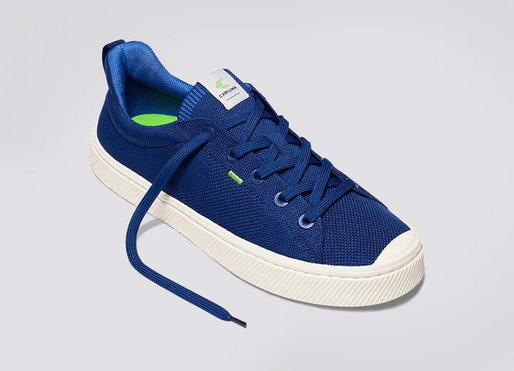 IBI Low Mineral Blue Knit Sneaker Men - Image 4