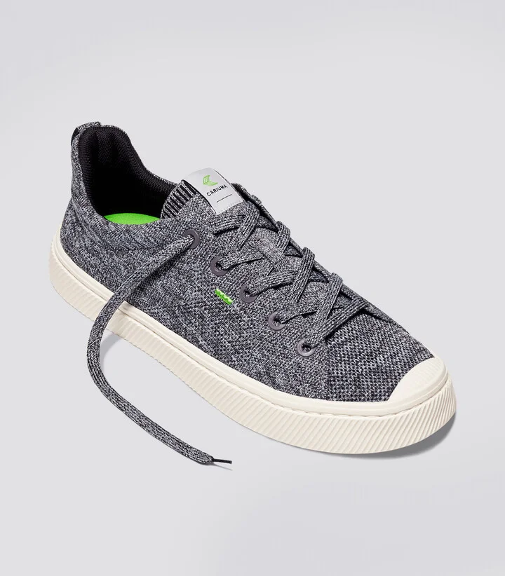 IBI Low Stone Grey Knit Sneaker Men - Image 2