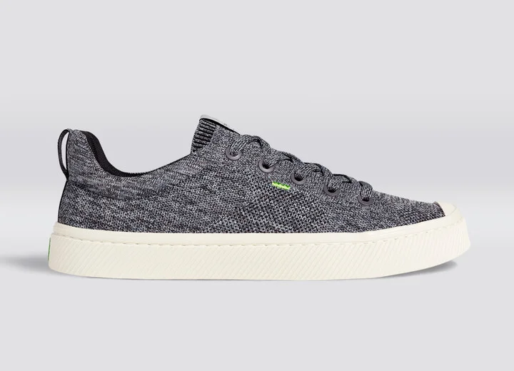 IBI Low Stone Grey Knit Sneaker Men - Image 3