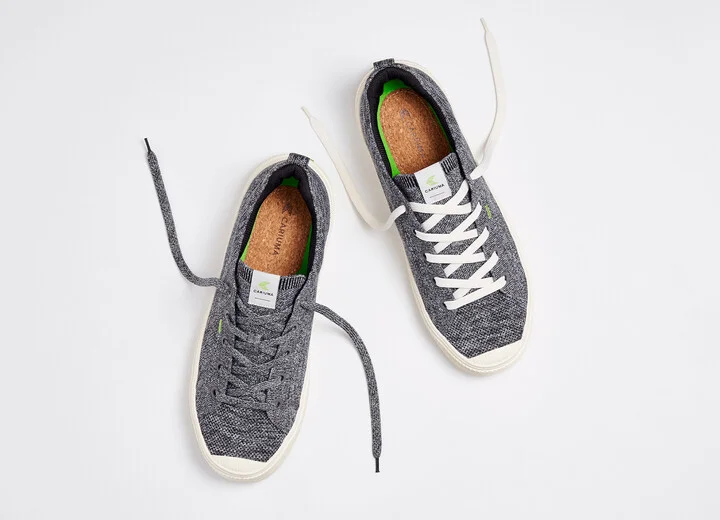 IBI Low Stone Grey Knit Sneaker Men - Image 8