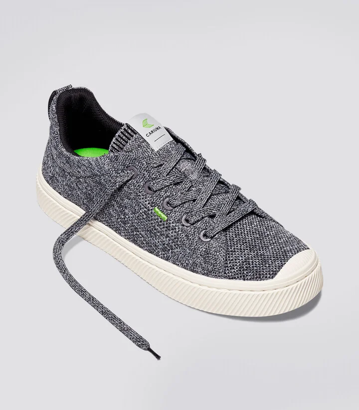 IBI Low Stone Grey Knit Sneaker Women - Image 2