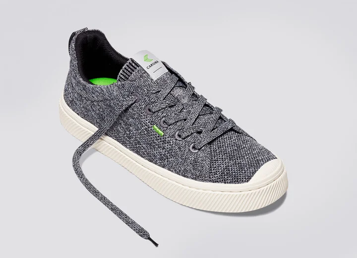 IBI Low Stone Grey Knit Sneaker Women - Image 4