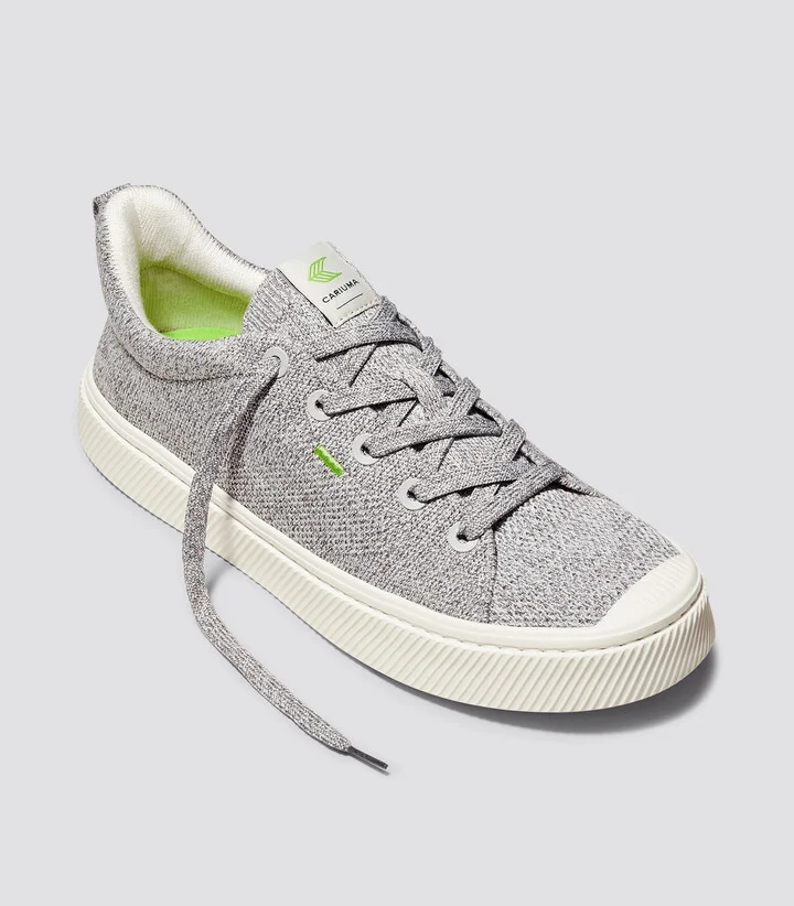 IBI Low Stone Light Grey Knit Sneaker Men - Image 2