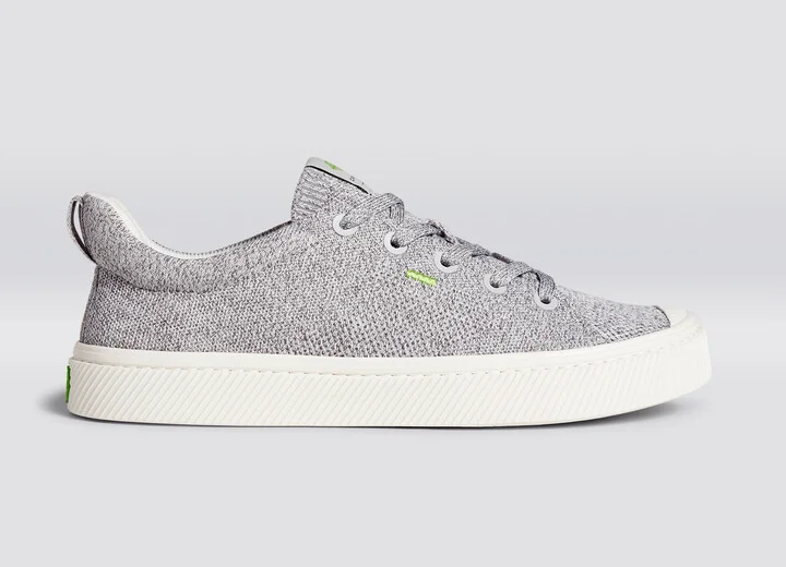 IBI Low Stone Light Grey Knit Sneaker Men - Image 3
