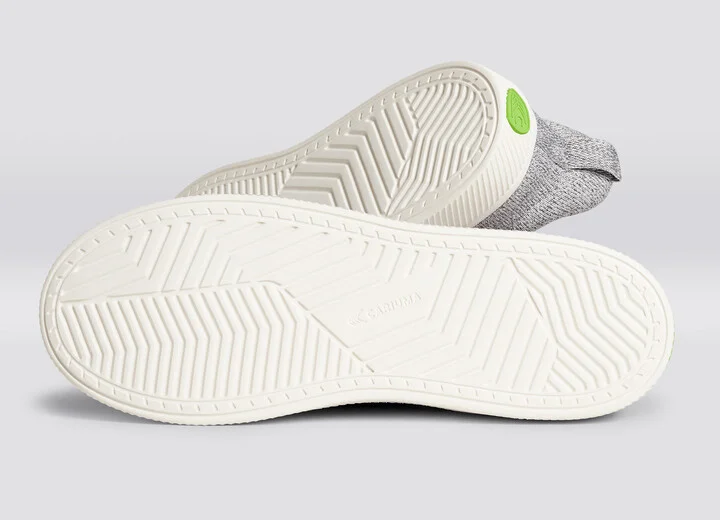 IBI Low Stone Light Grey Knit Sneaker Men - Image 6