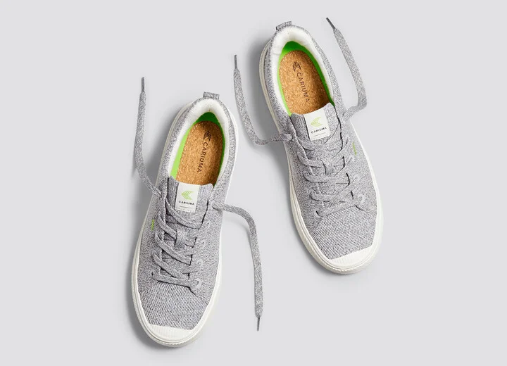 IBI Low Stone Light Grey Knit Sneaker Men - Image 8