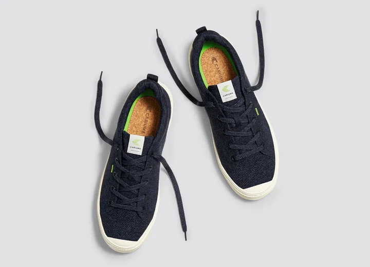 IBI Low Stone Navy Knit Sneaker Men - Image 8
