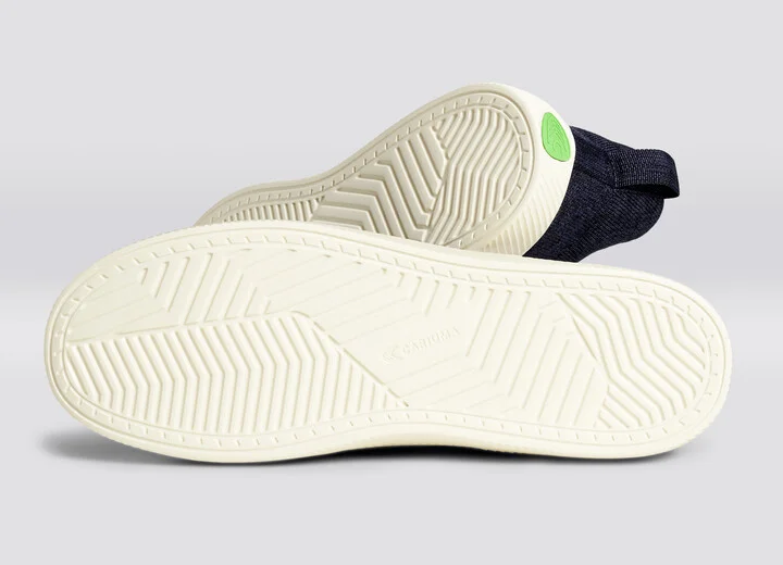 IBI Low Stone Navy Knit Sneaker Women - Image 5