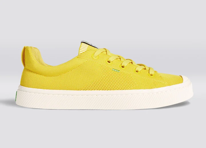 IBI Low Sun Yellow Knit Sneaker Men - Image 3